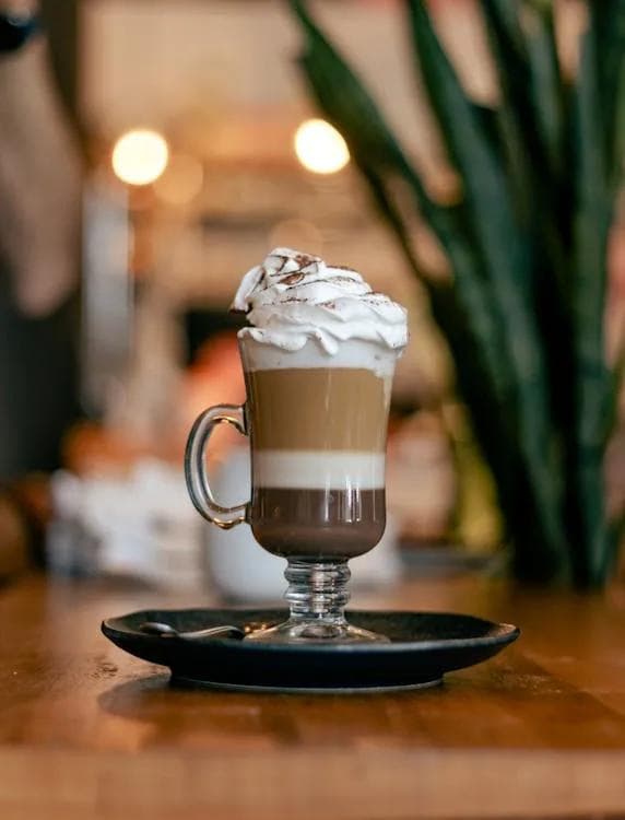 Coffee with whipped cream